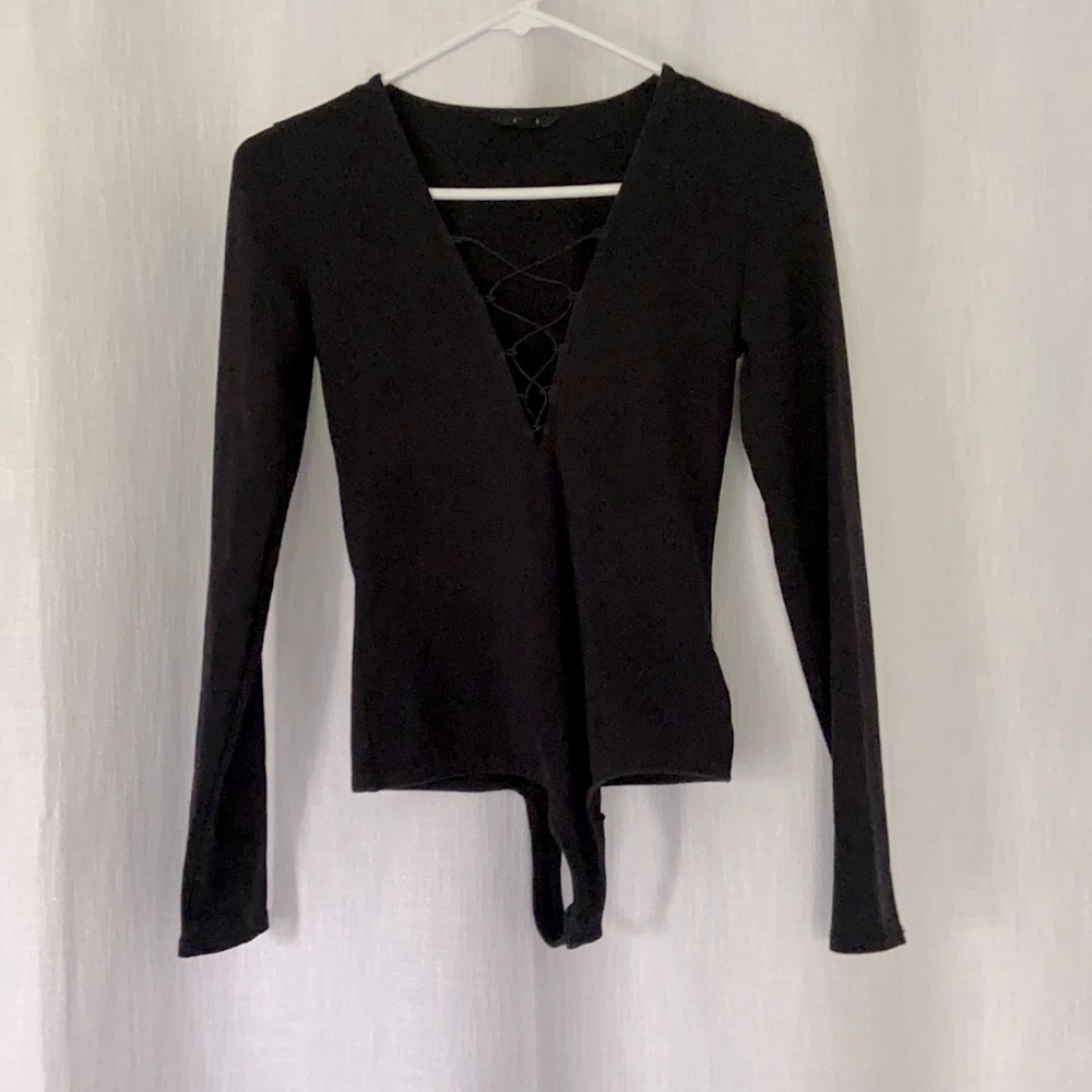 Black Longsleeve bodysuit